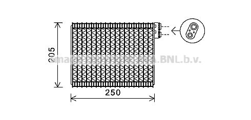 AVA QUALITY COOLING Höyrystin, ilmastointilaite PEV352